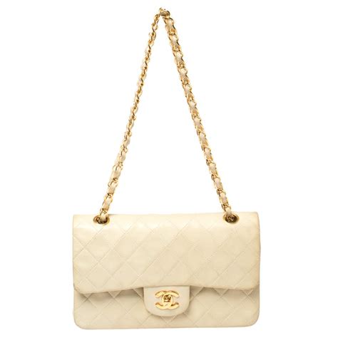 classic cream chanel bag|Pre.